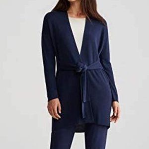 Eileen Fisher Midnight Sleek Tencel Long Cardigan Size XS MSRP $358